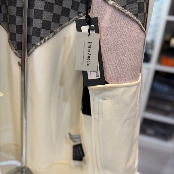 Palm Angels Cream and Pink Checkered Jacket - Picture 7 of 9